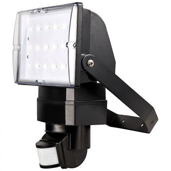 I-Lumen® 26 Watt LED Flutlicht Fluter Außenstrahler 230V Bewegungsmelder und Schuko-Stecker 1305